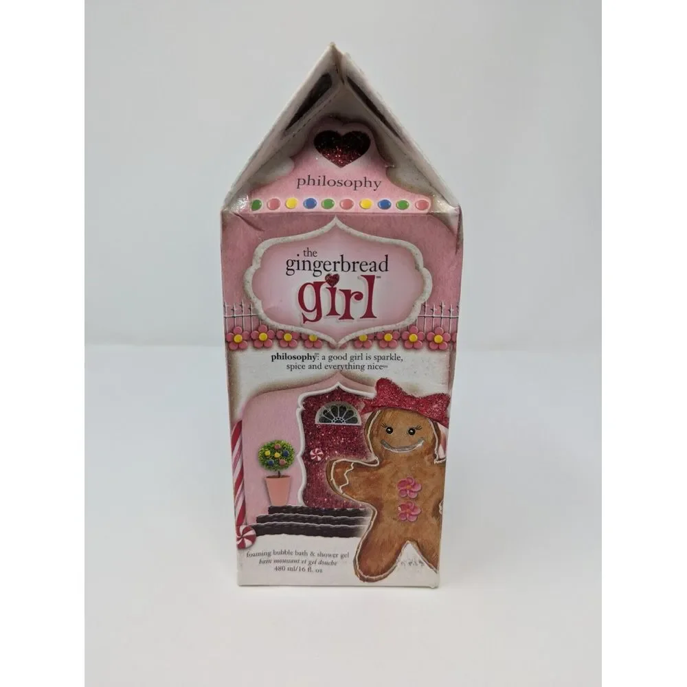 Philosophy The Gingerbread Girl‎ Foaming Bubble Bath & Shower Gel 16 Oz NEW NIB